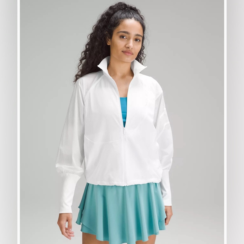 Lululemon Lightweight Tennis Full-zip Track Jacket - 6 in White